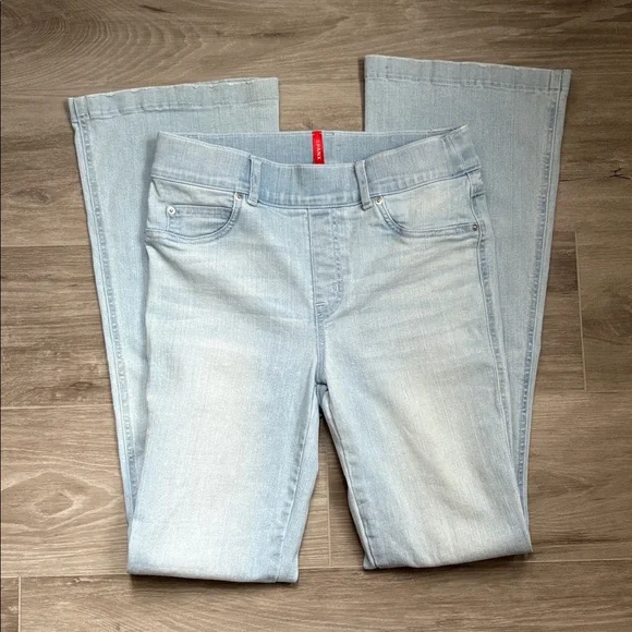 SPANX Flare Retro Light Blue Jeans Leggings - Picture 5 of 7